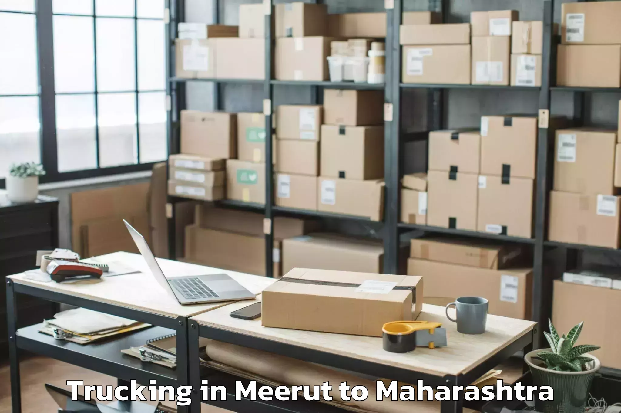 Affordable Meerut to Wadgaon Sarhad Trucking